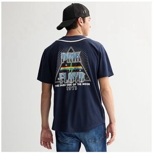 Pink Floyd Dark Side Of The Moon Starry Prism Button-Front Jersey Size XL 🆕